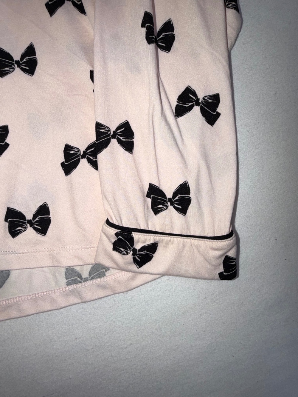 Kate Spade Bow Print Pajama Top - Picture 4 of 5
